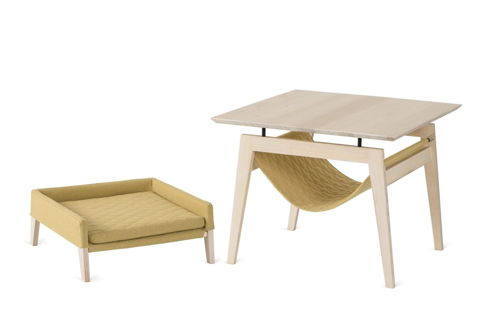 Kikko Table & Lulu Bed for Cat - Honey